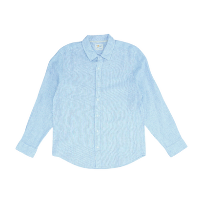 Blue Striped Long Sleeve Button Down