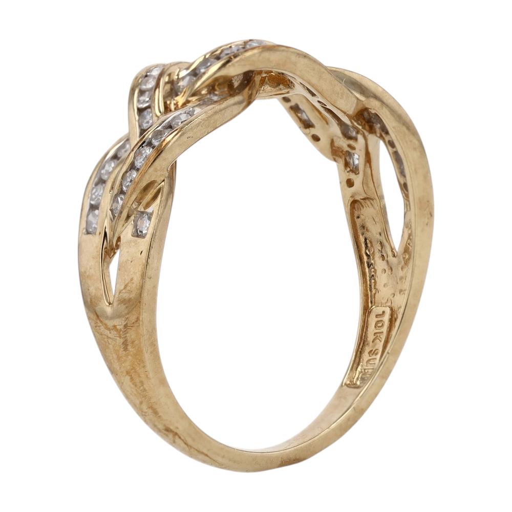 1/3 ctw 10K Yellow Gold Lab Grown Diamond Band