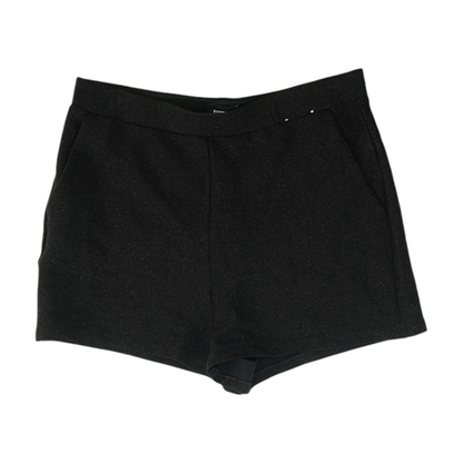Black Solid Chino Shorts