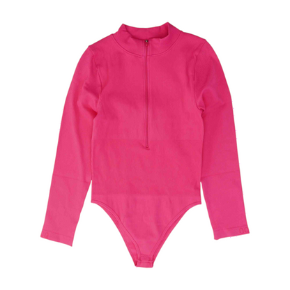 OQQ Pink Bodysuit Blouse – Image 1