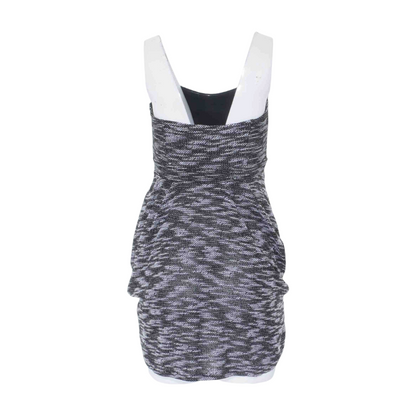 Black Abstract Mini Dress