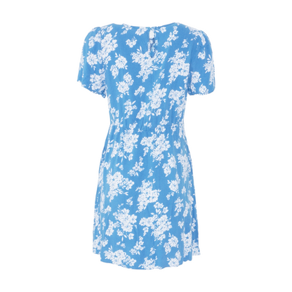 Blue Floral Mini Dress