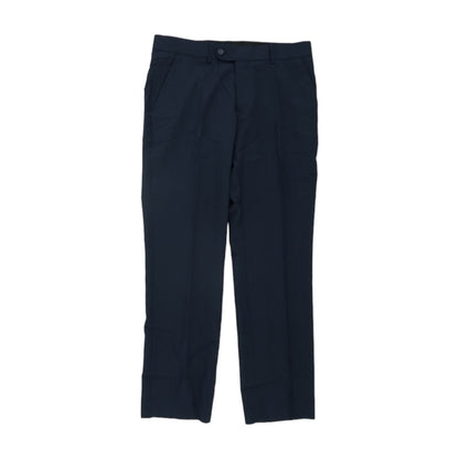 Navy Solid Dress Pants