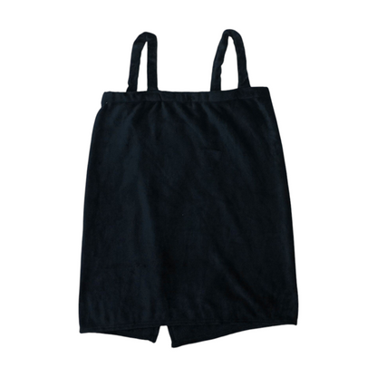 Black Solid Pajama Top