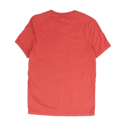 Red Solid Henley T-Shirt