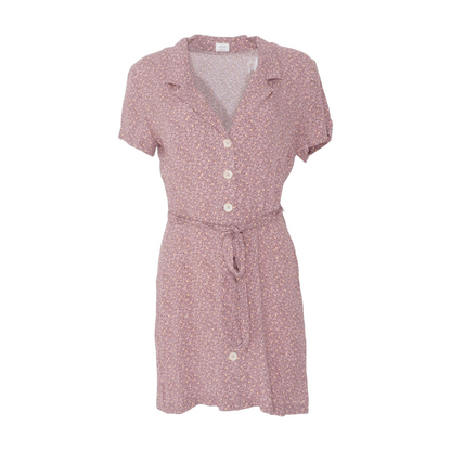 Mauve Floral Mini Dress