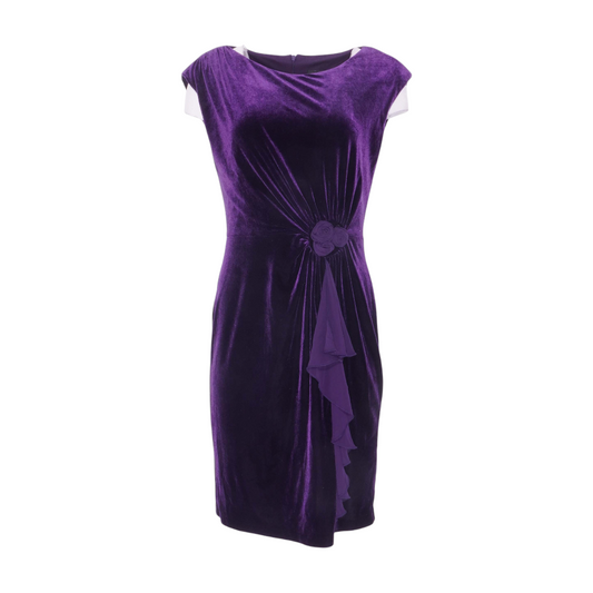 Deep Purple Midi Dress