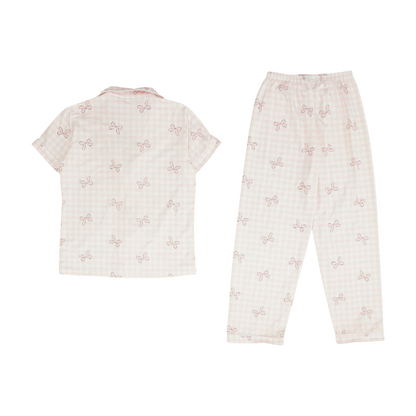Pink Print Pajama Set