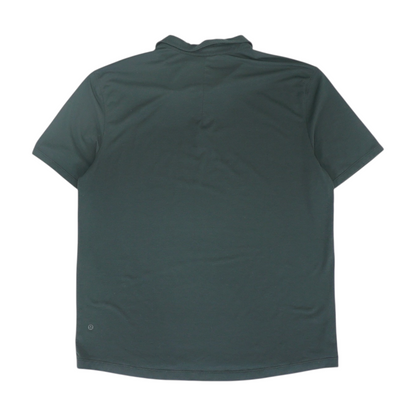 Black Solid Short Sleeve Polo