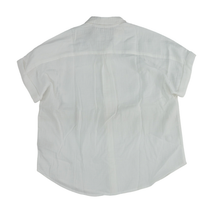 White Petite Button Down