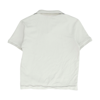 Gray Solid Short Sleeve Polo