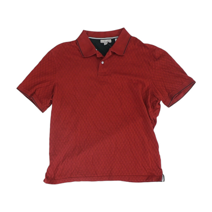 Red Solid Short Sleeve Polo