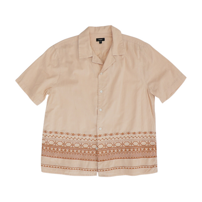 Pink Solid Short Sleeve Button Down