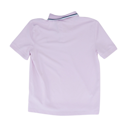Pink Solid Short Sleeve Polo