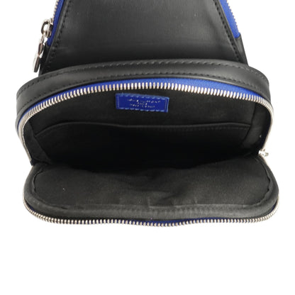 Indigo Blue Avenue Slingbag in Damier Graphite Coated Canvas