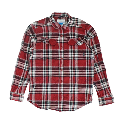 Columbia Red Plaid Flannel Button Down – Image 1
