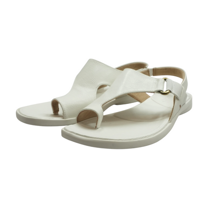 White Flat Sandals