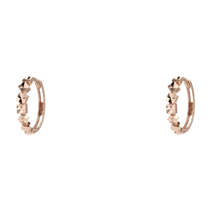 14K Rose Gold Hoop Earrings