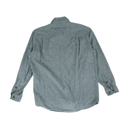 Blue Tall Solid Flannel Button Down