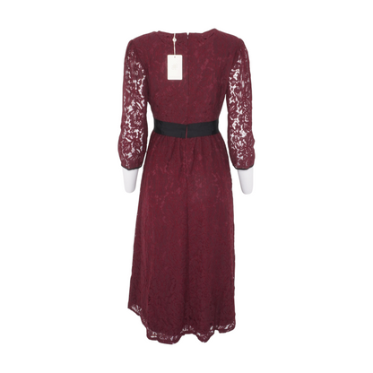 Burgundy Midi Dress