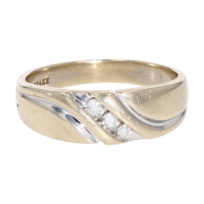 1/10 ctw 14K White Gold Diamond Band Ring