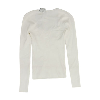 White Knit Top