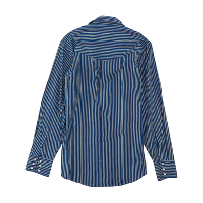 Blue Striped Long Sleeve Button Down