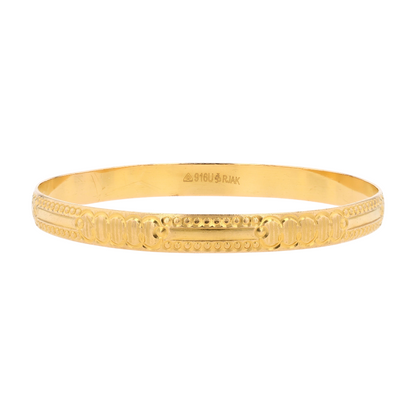 22K Sterling Silver Bangle Bracelet