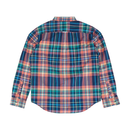 Multi Plaid Long Sleeve Button Down