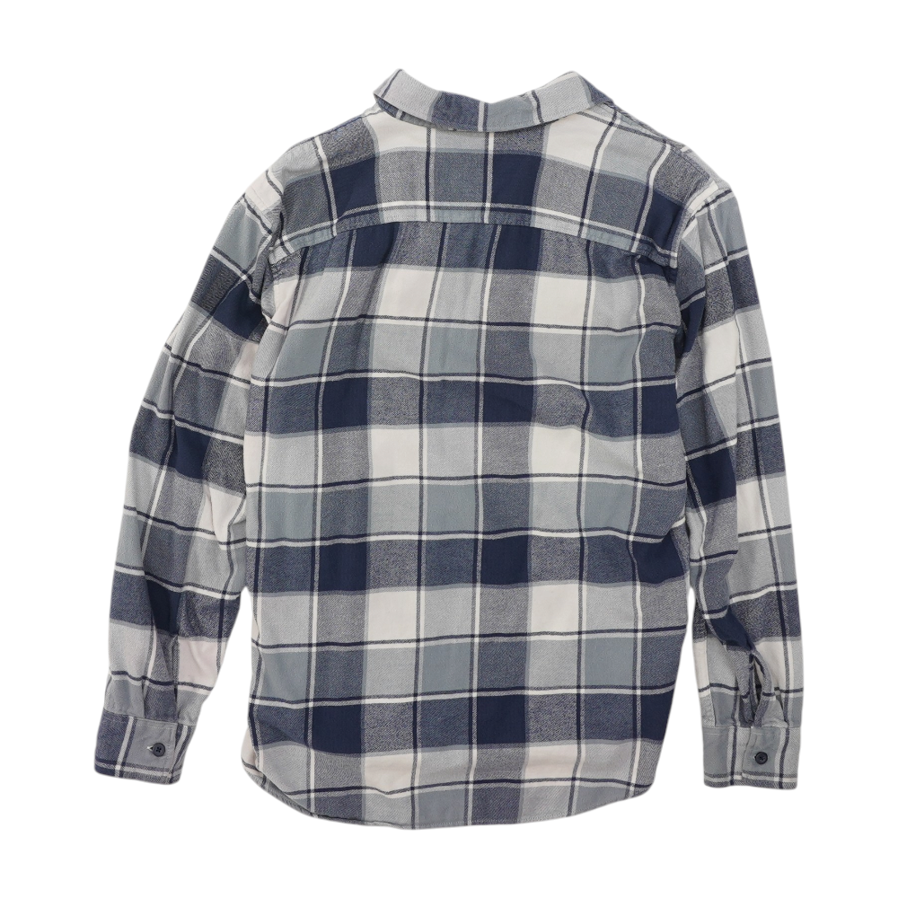 Blue Plaid Long Sleeve Button Down