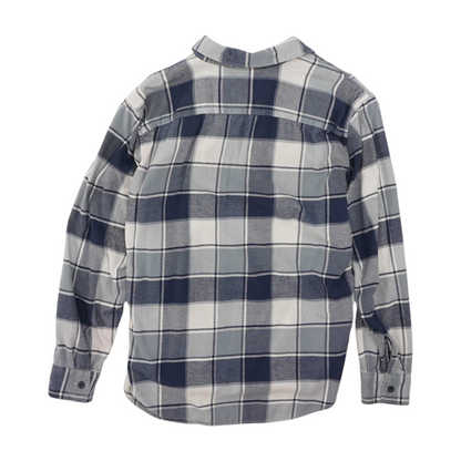 Blue Plaid Long Sleeve Button Down
