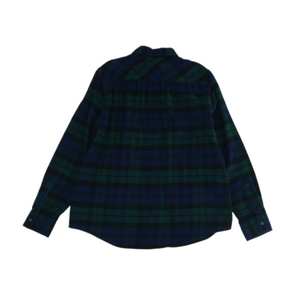 Green Plaid Flannel Button Down