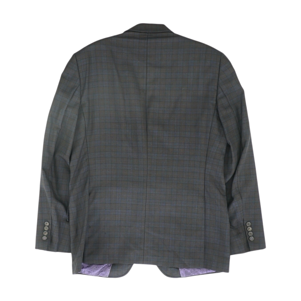 Navy Plaid Sport Coat