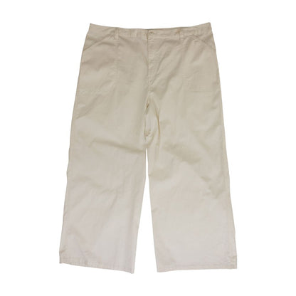 Ivory Solid Chino Pants