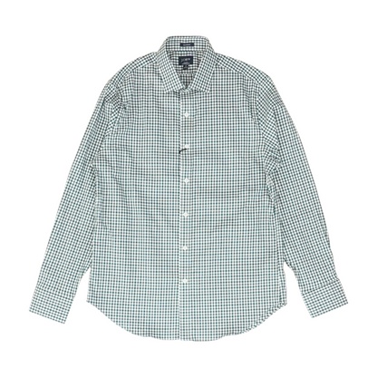 Green Check Long Sleeve Button Down