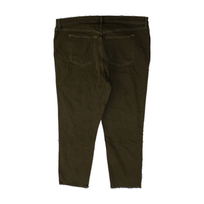 Brown Plus Straight Jeans