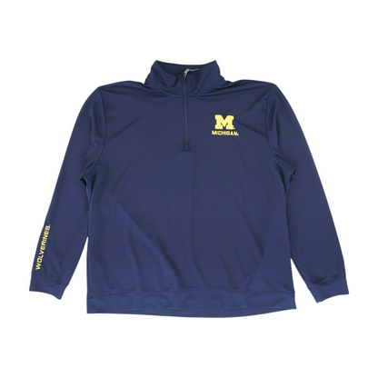 Navy Solid 1/4 Zip Pullover