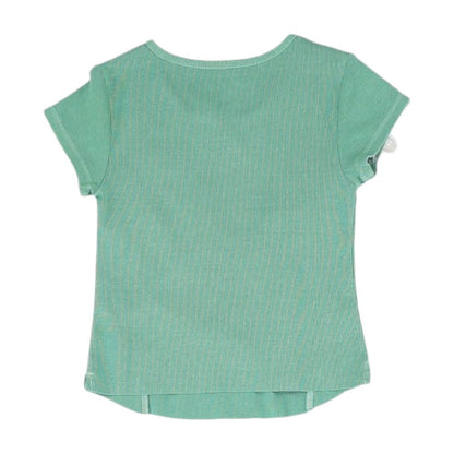 Green Solid Crewneck T-Shirt