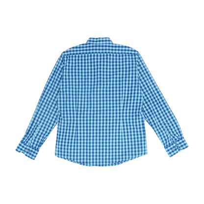 Blue Check Long Sleeve Button Down