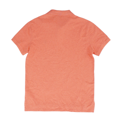 Red Solid Short Sleeve Polo