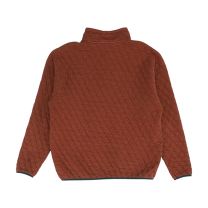 Red Solid 1/4 Zip Pullover
