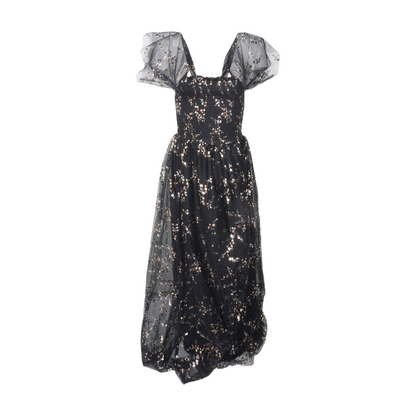 Black Floral Maxi Dress