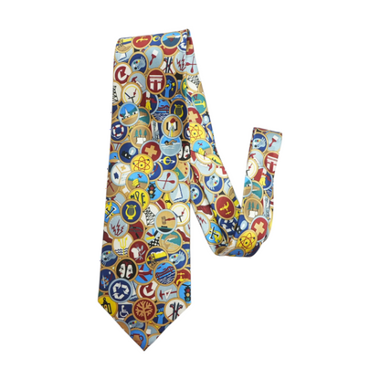 Vintage Robert Kaufman Boy Scout Merit Badge Tie