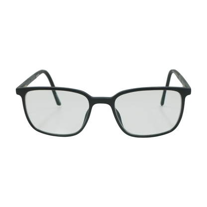 Black Modern Wander Rectangle Prescription Eyewear