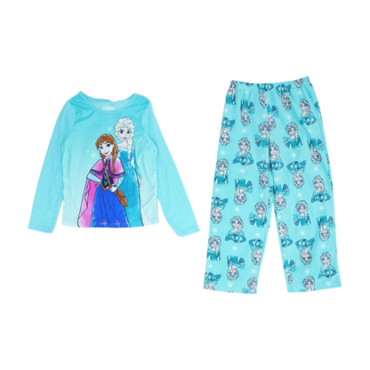 Blue Graphic Pajama Set