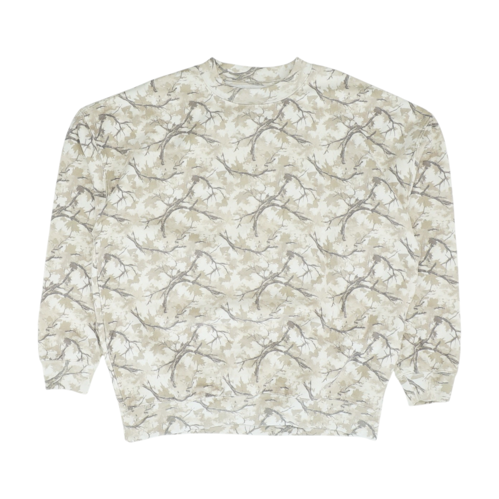 Beige Camo Sweatshirt Pullover