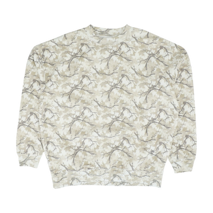 Beige Camo Sweatshirt Pullover