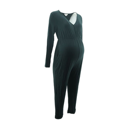 Black Maternity Jumpsuit
