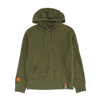 Green Solid Hoodie Pullover