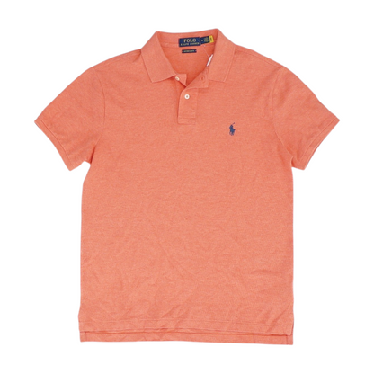Red Solid Short Sleeve Polo